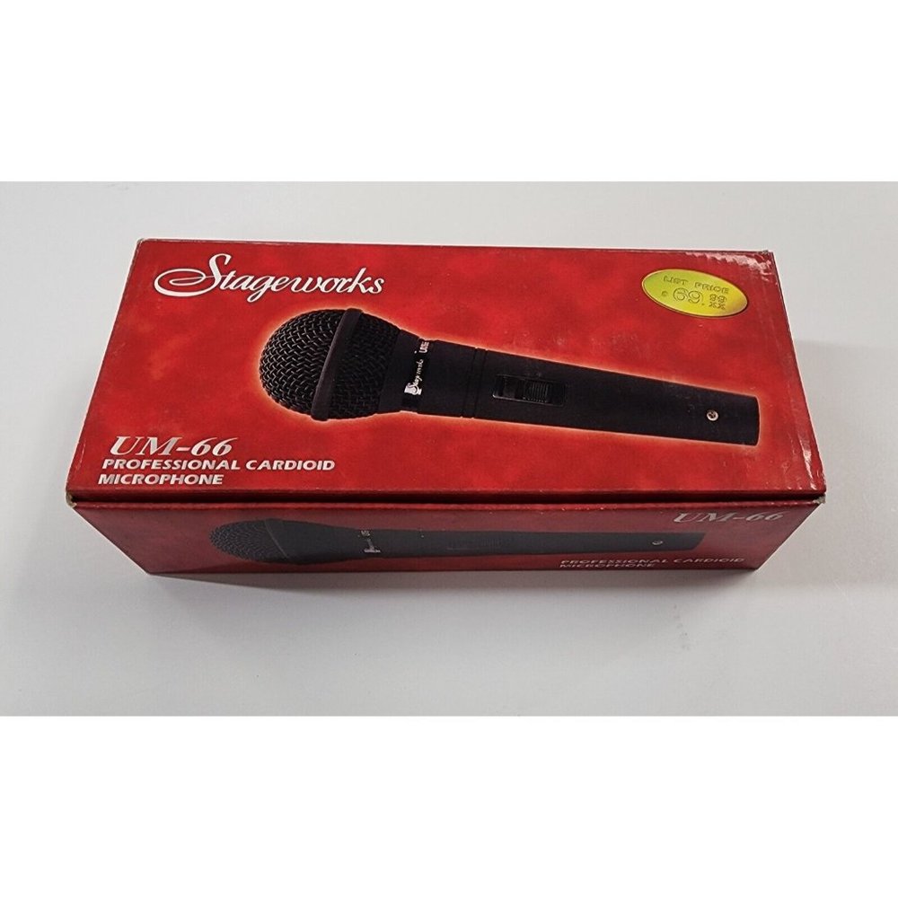 Stageworks UM66 Neodymium Unidirectional Mic Microphone Professional NIB